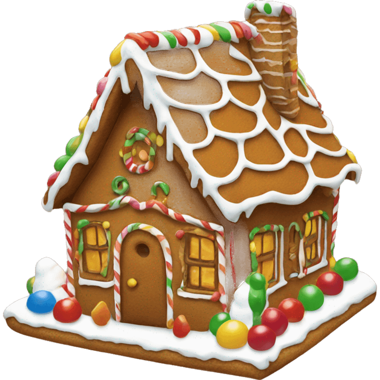 Gingerbread house emoji