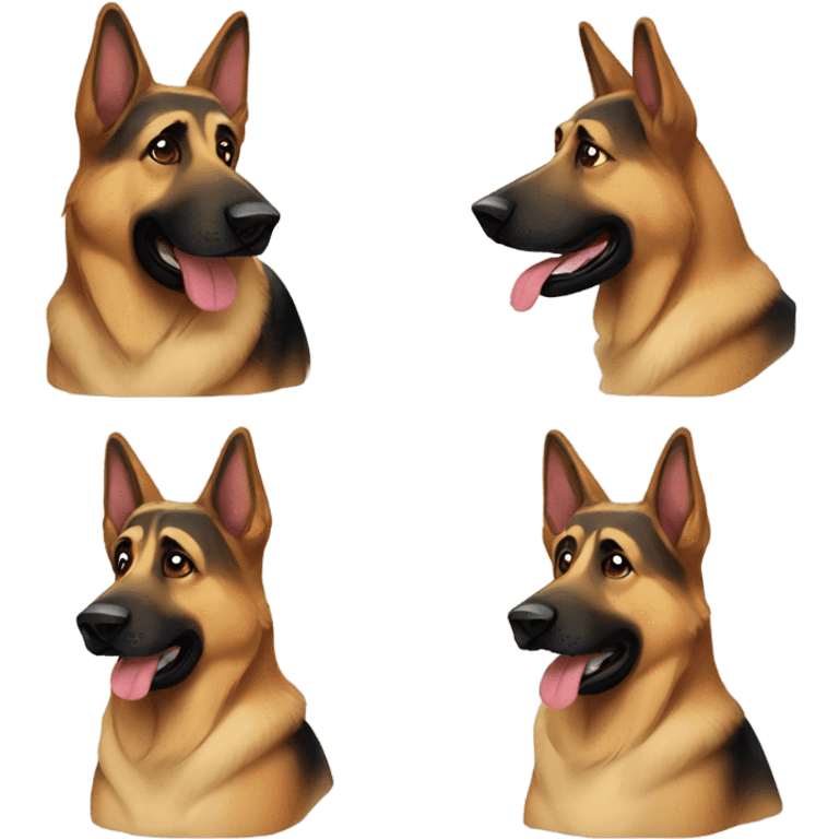 german shepherd  emoji