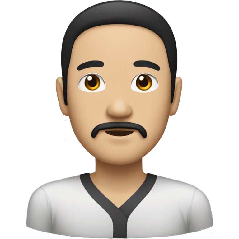 Japanese adult with black hair and facial hair  emoji