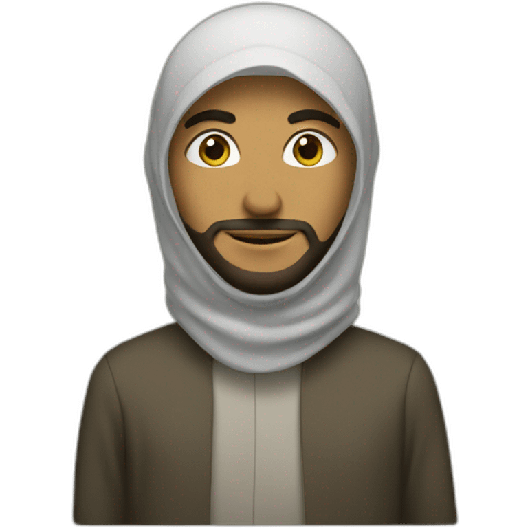 A Muslim shows a like emoji