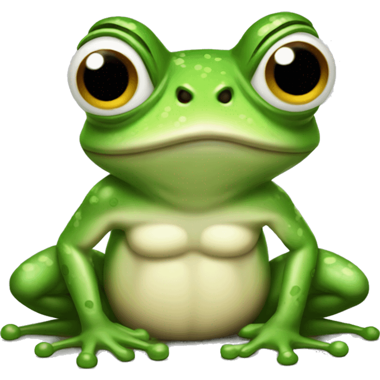 muscler frog emoji