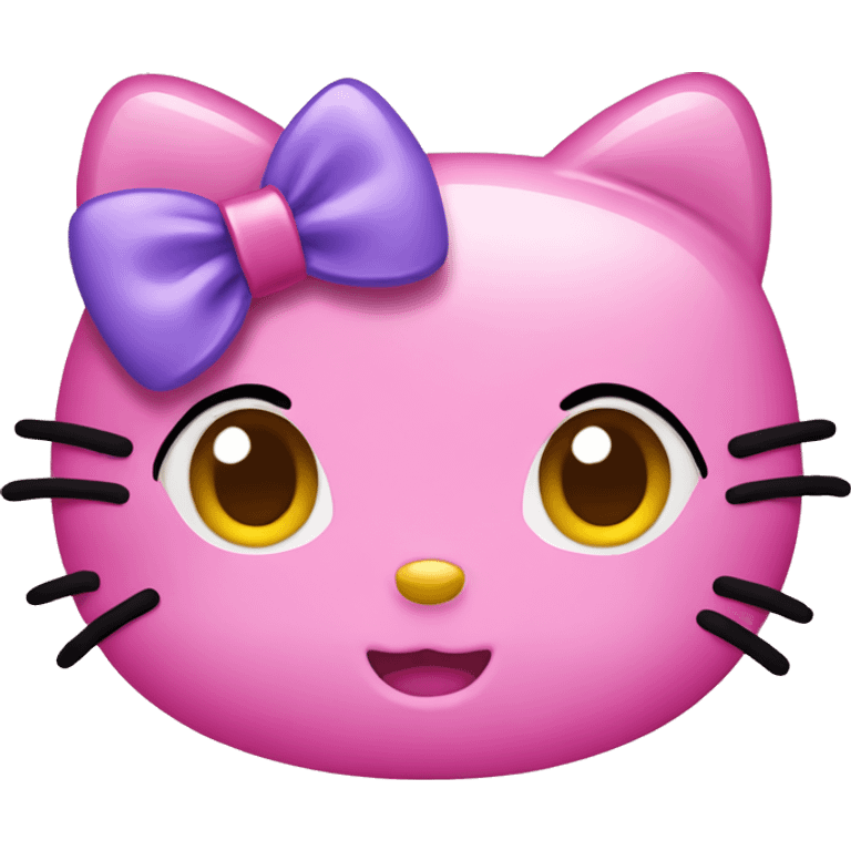 Hello kitty with a bow emoji