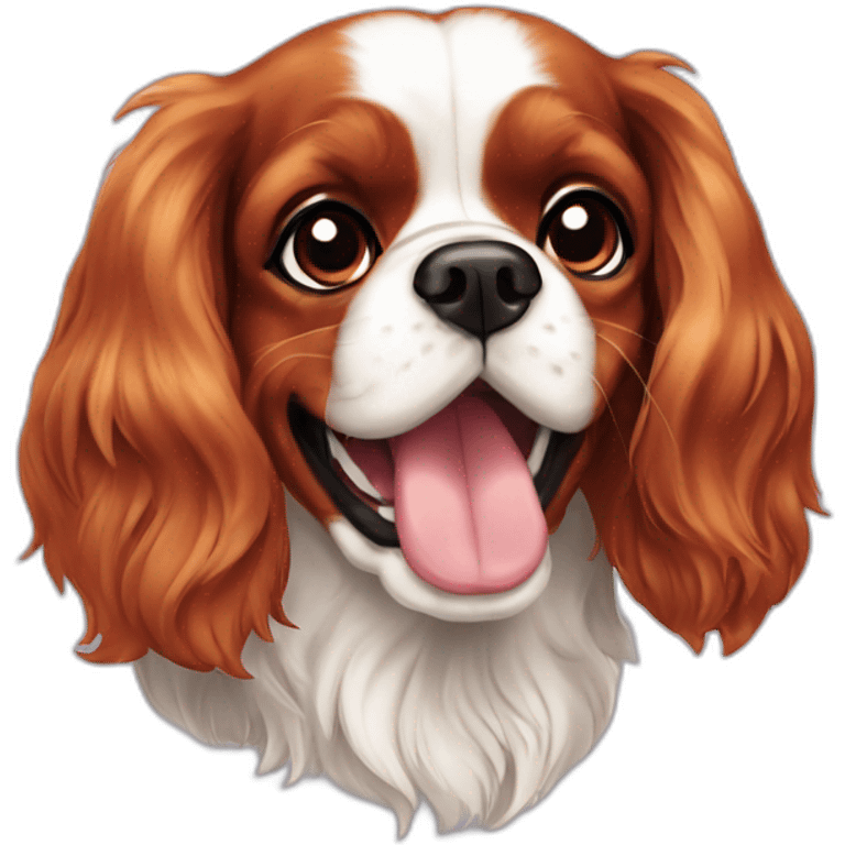 cavalier king charles spaniel love emoji