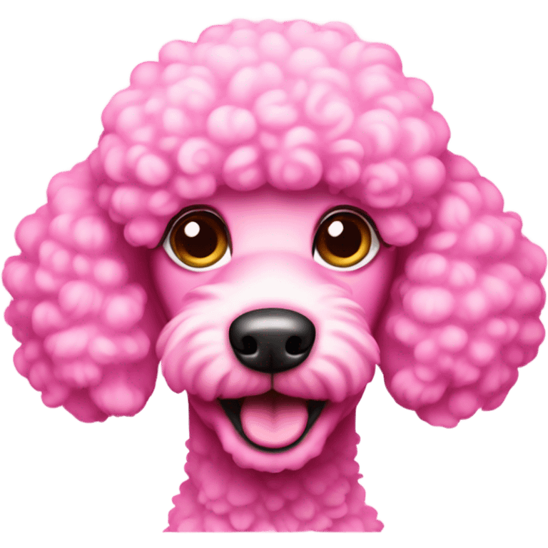 pink poodle dog emoji