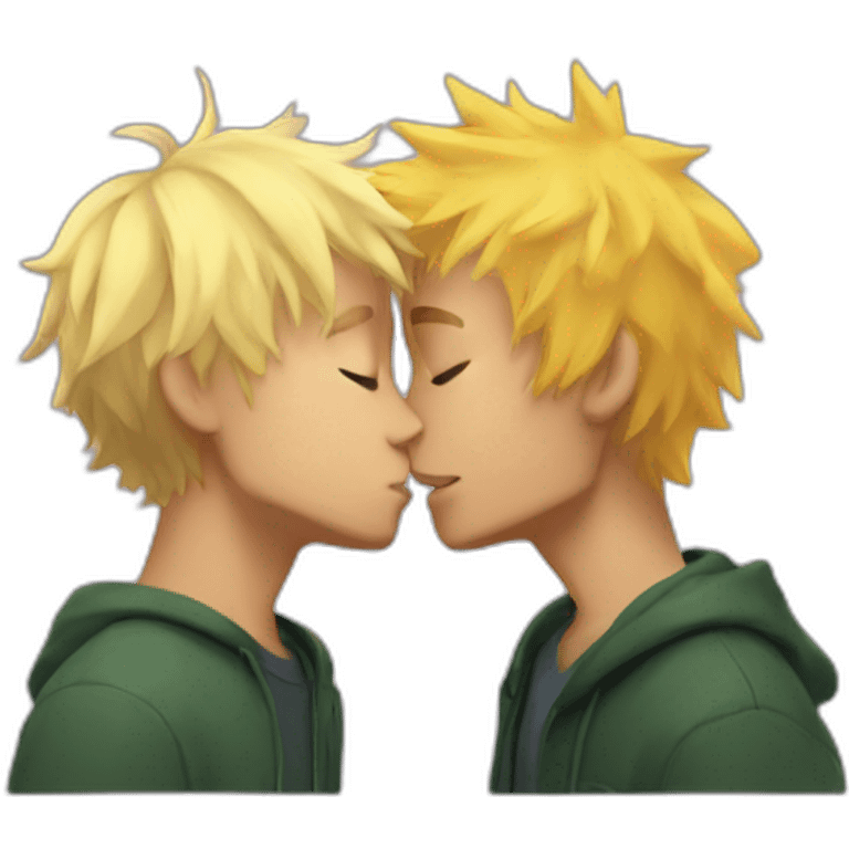 tweek and craig kissing emoji