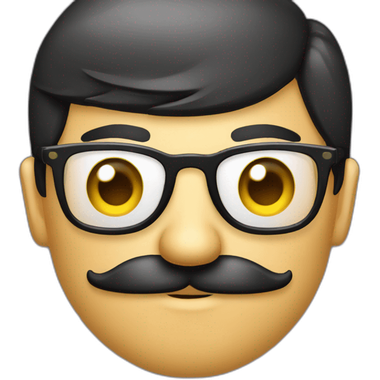 óculos com bigode emoji