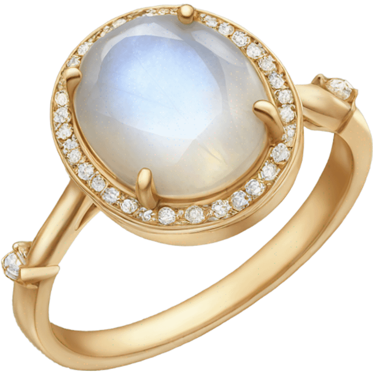 moonstone engagement ring emoji