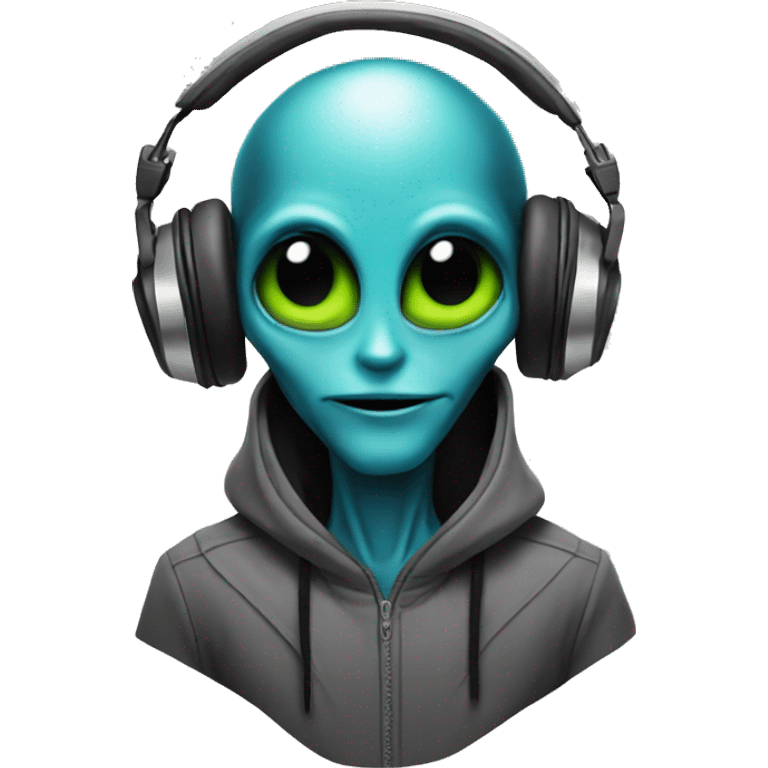 Alien DJ emoji