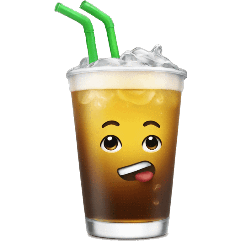 emoji tomando drink emoji