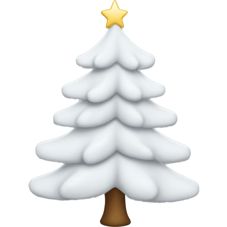 White Christmas tree emoji