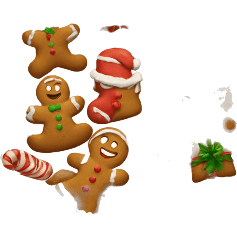 ginger bread christmas emoji