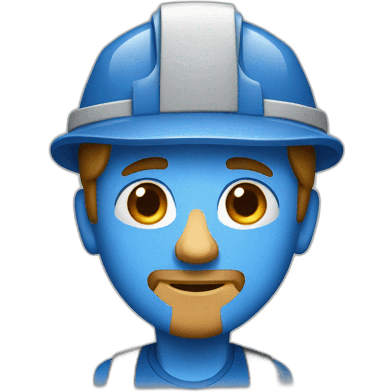 blue collar worker emoji