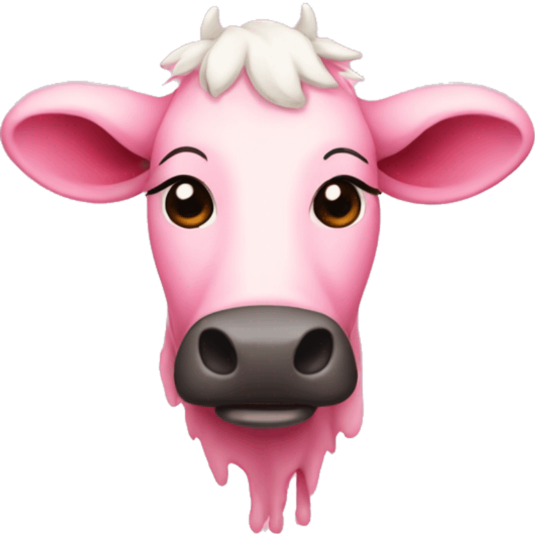 pink moo emoji