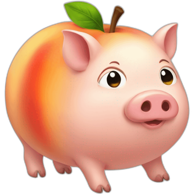 peach pig emoji