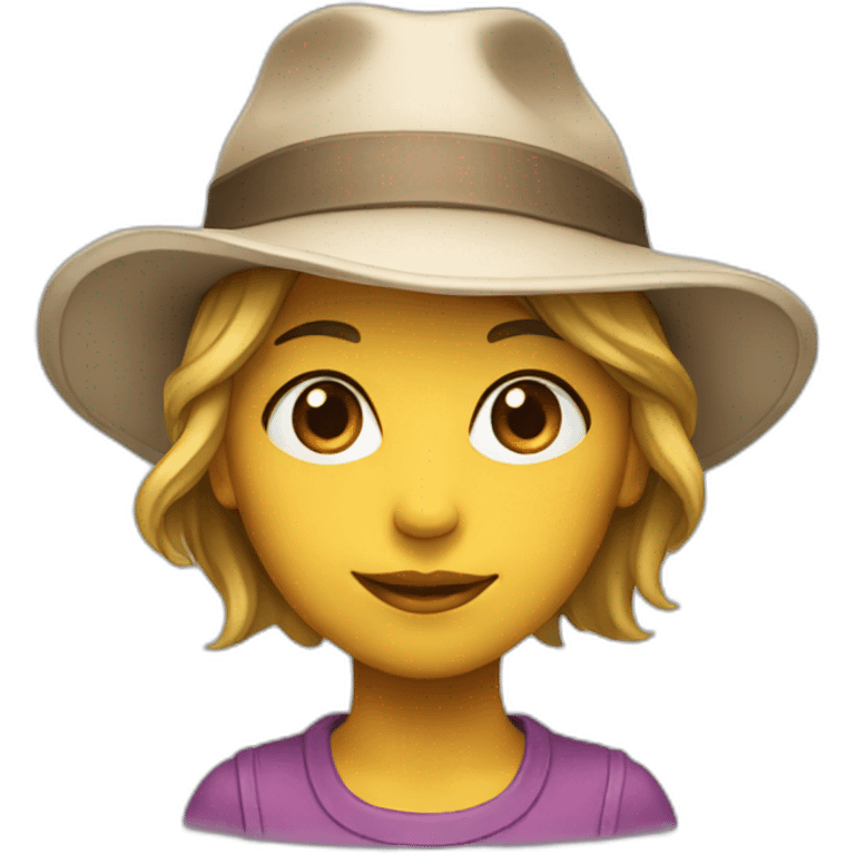 female-hat-young emoji