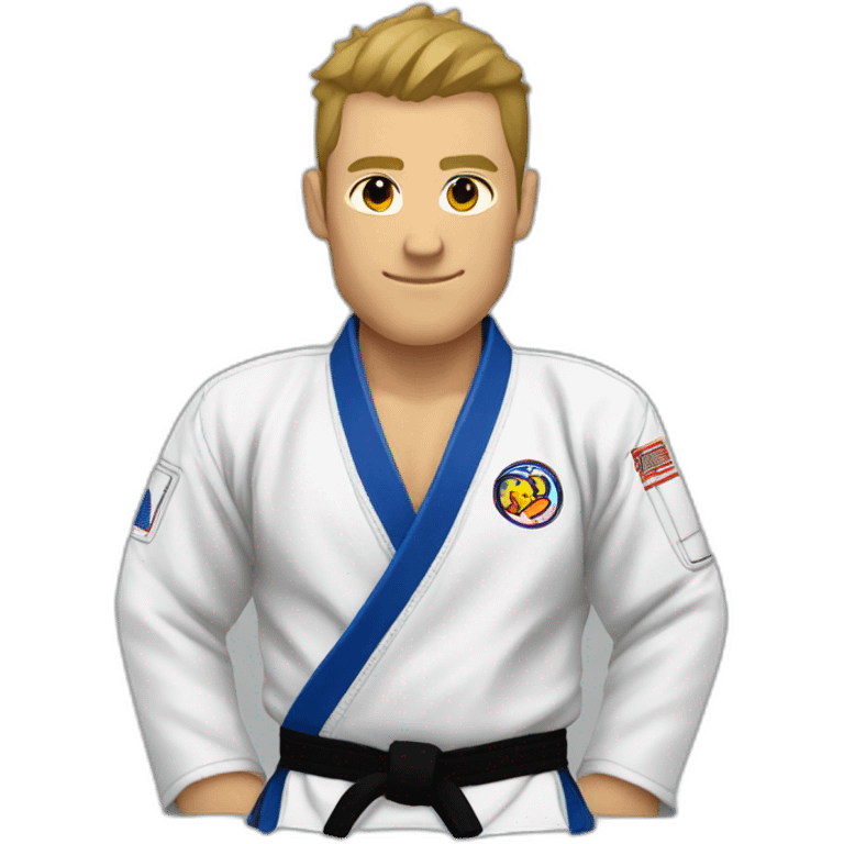 Jiu-Jitsu player off his back guard emoji