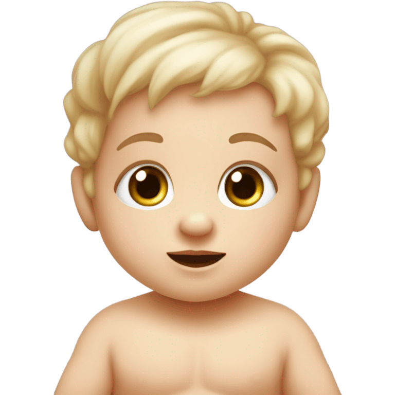 Cute realistic  baby emoji