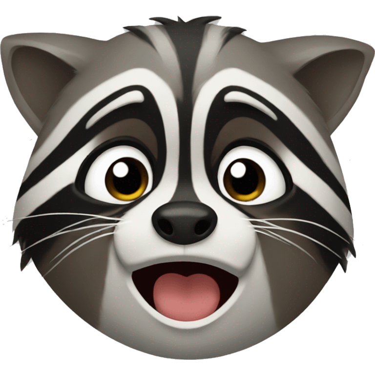 raccoon who is crying  emoji