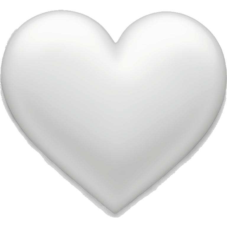 White heart  emoji