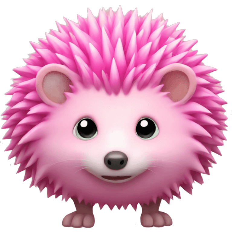 Pink hedgehog emoji