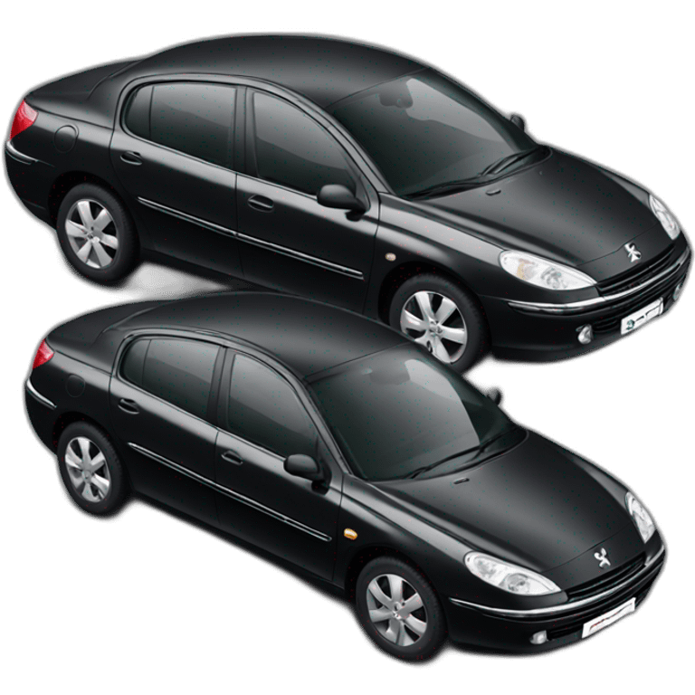 Peugeot 607 noir emoji