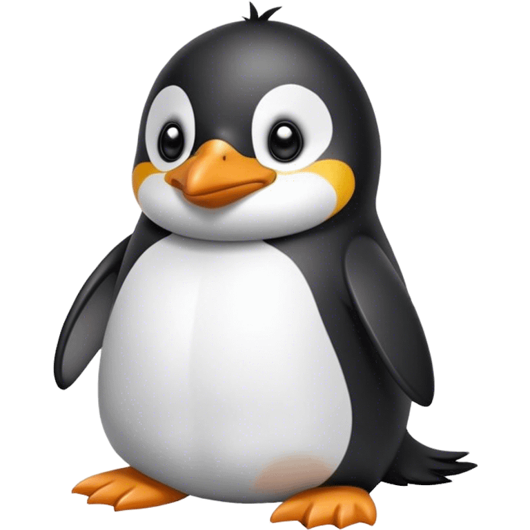 Penguin ￼sitting on a dog emoji