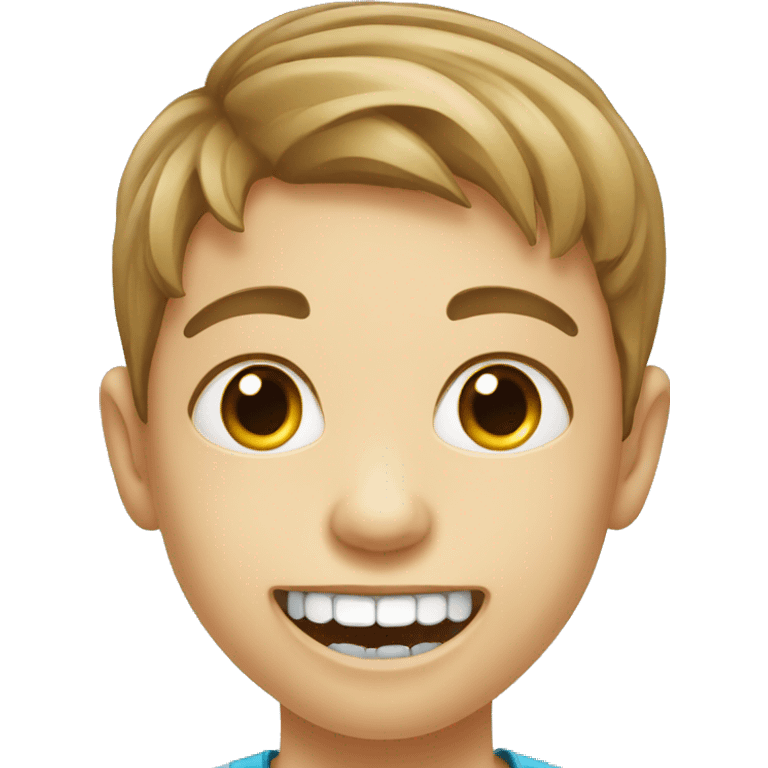 kid with orthodontic braces emoji