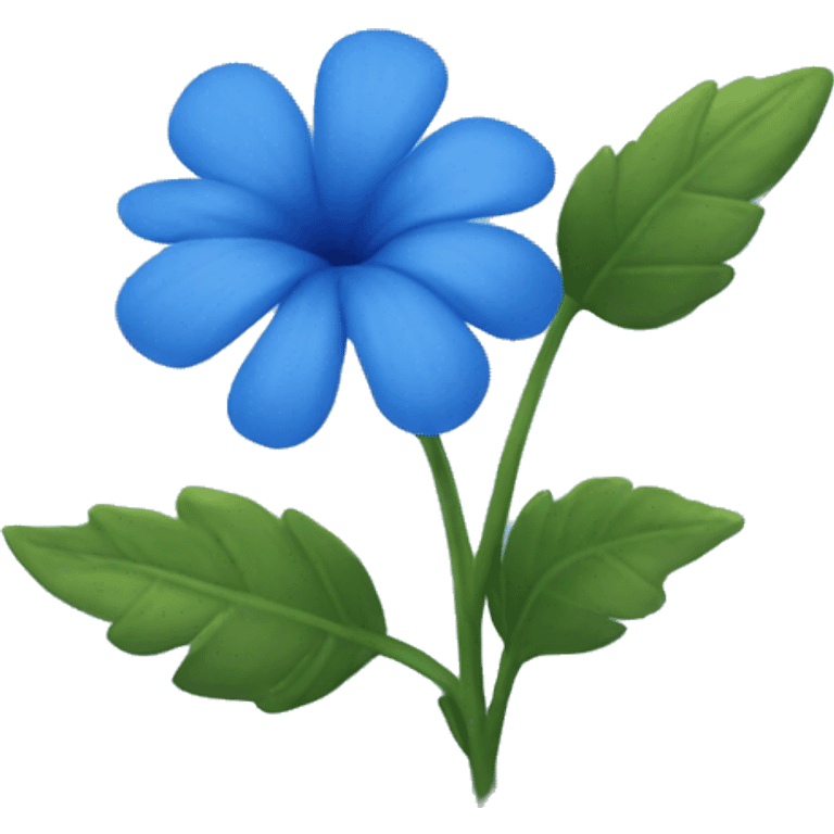 Blue flower emoji