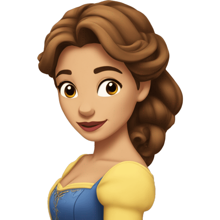 beauty and the beast belle emoji