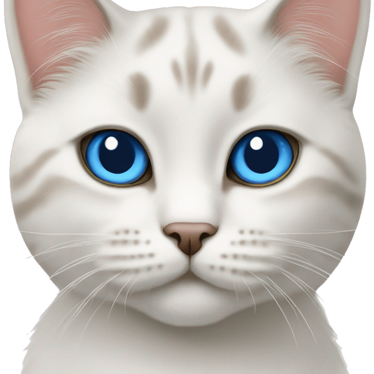 color point scottish cat blue eyes emoji