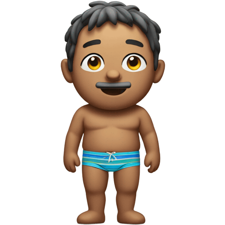 john pork in swimming trunks  emoji