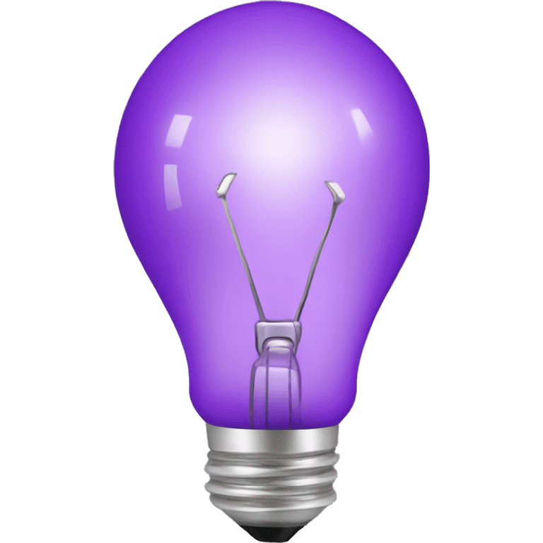 purple bulb emoji