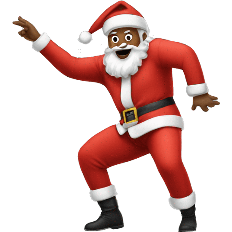 Santa twerking emoji