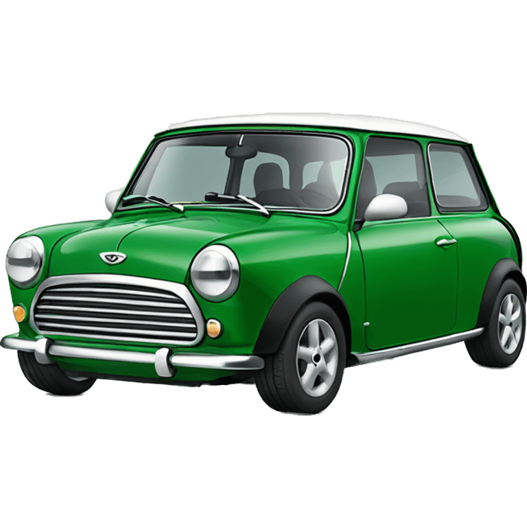 Green mini-cooper car emoji