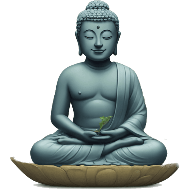 buddha with plants emoji