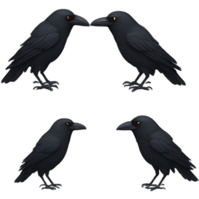 crow sad emoji