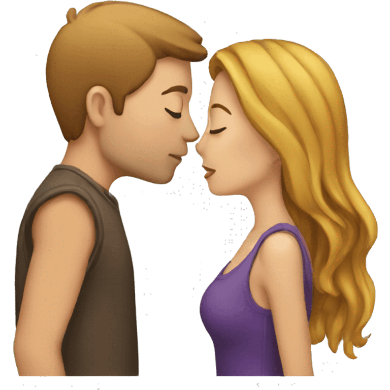 Couple kissing emoji