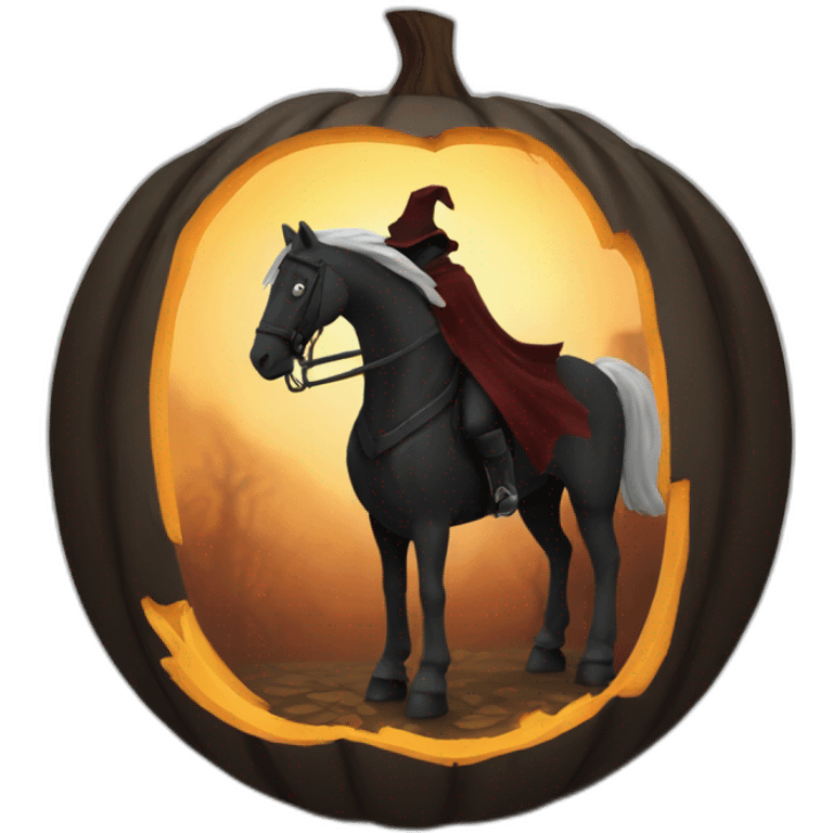 Headless horseman emoji