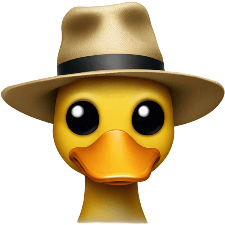 duck wearing hat emoji