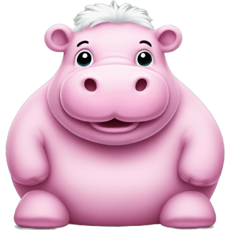 fluffy pink hippo monopoly  emoji