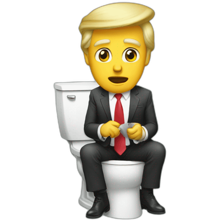 Donald-trump-on-the-toilet emoji