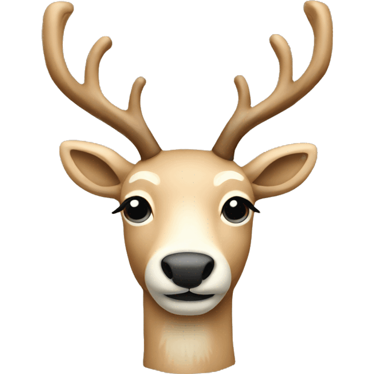 Beige reindeer emoji