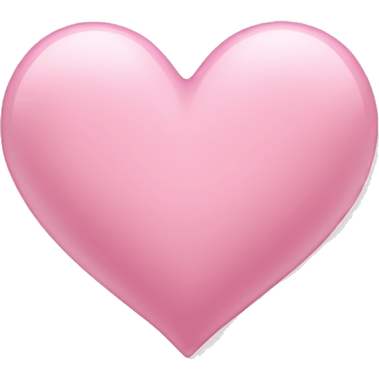 Light pink heart emoji