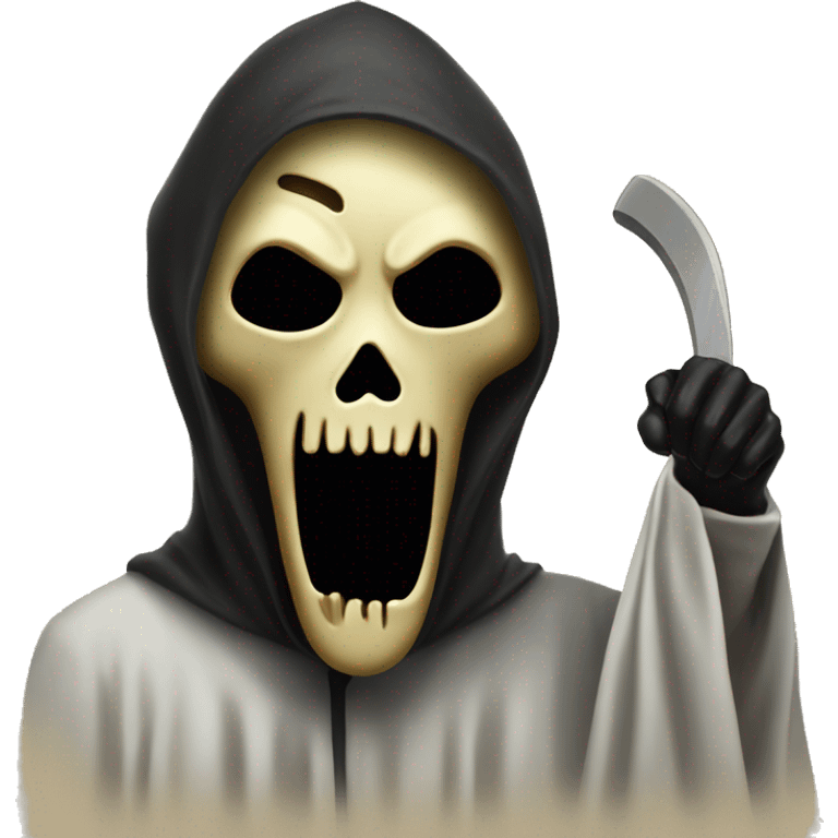 Ghostface from scream ￼ emoji