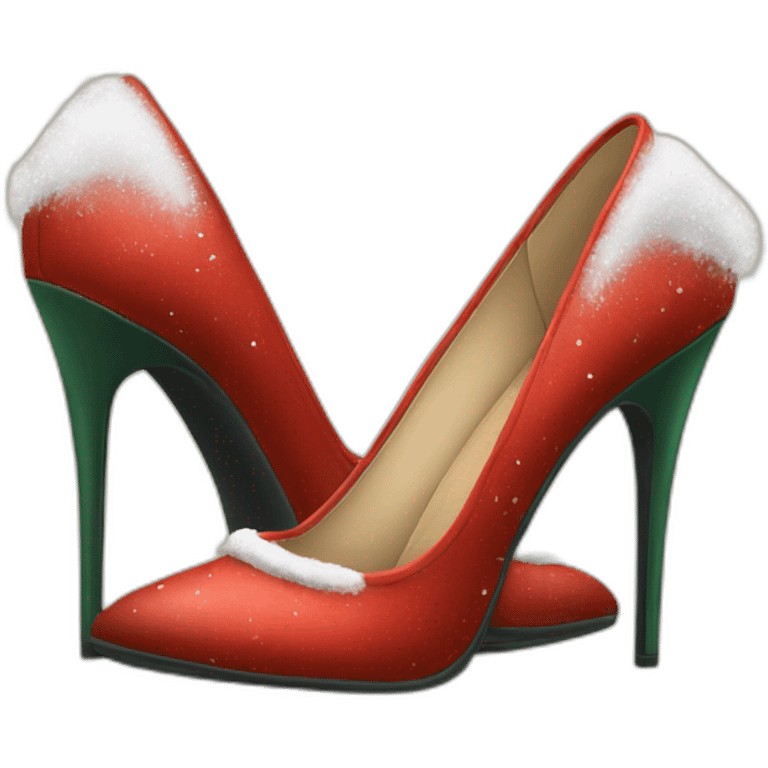 chirstmas-high-heel-shoes emoji