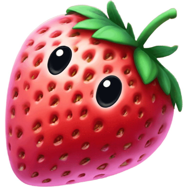 Strawberry Saturn emoji