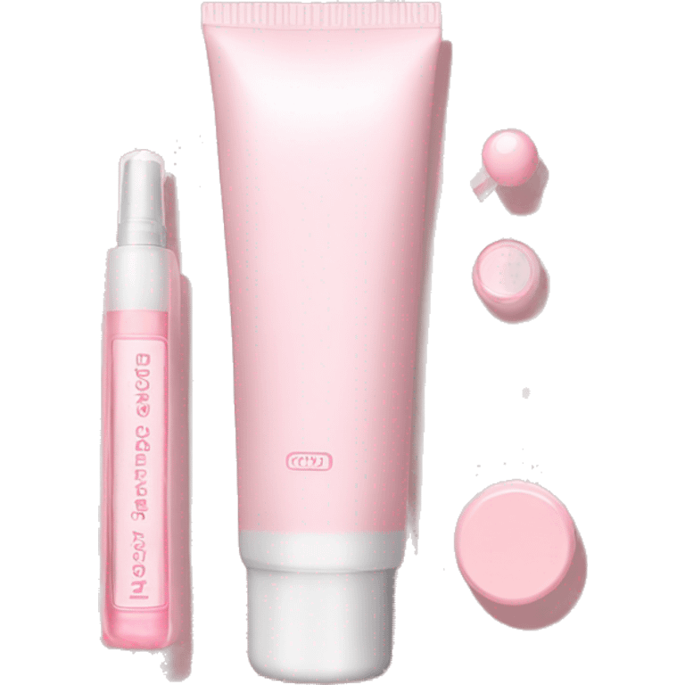 skin care Kit light pink emoji