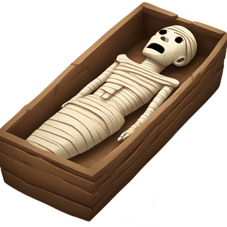  mummy in coffin egypt emoji