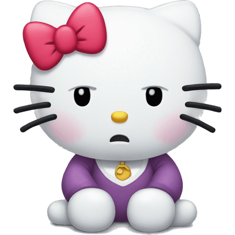 Hello Kitty sad emoji