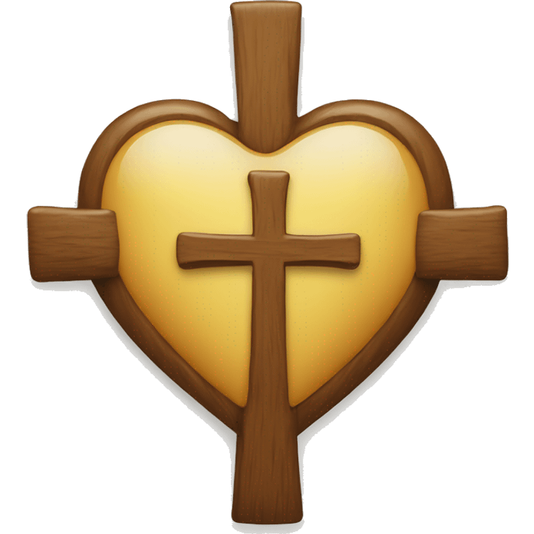 heart with a cross emoji